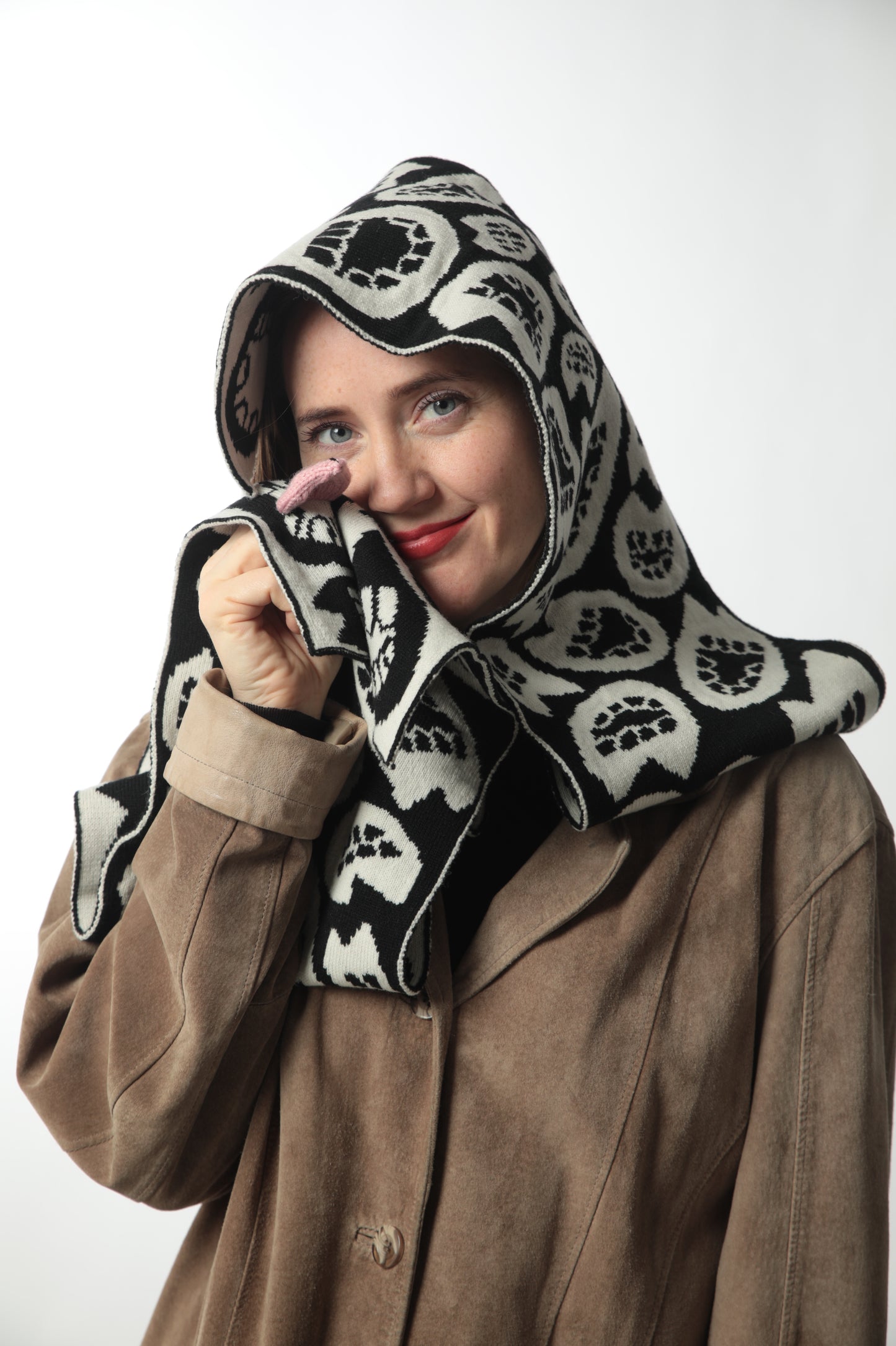 Chitter-chatter scarf - black