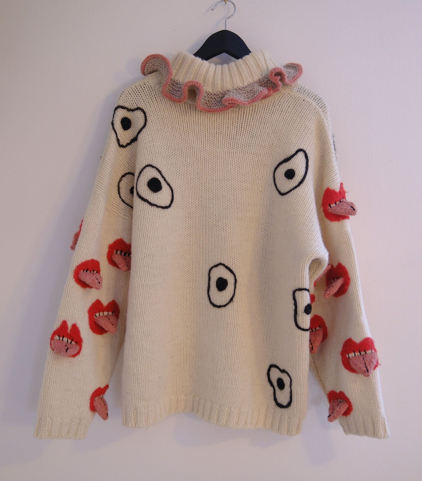 Fried eyes sweater - One off!