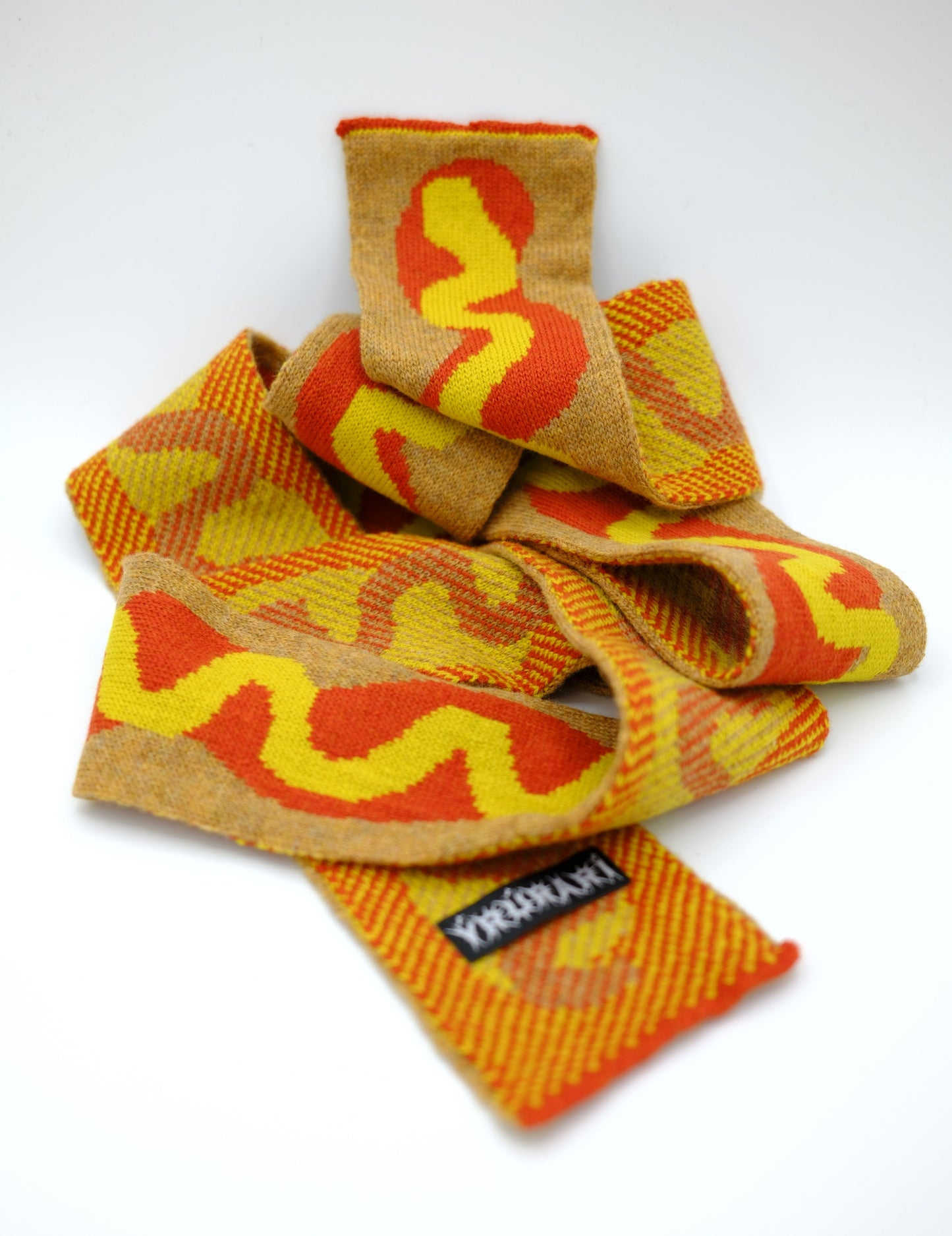 Long skinny hot-dog scarf