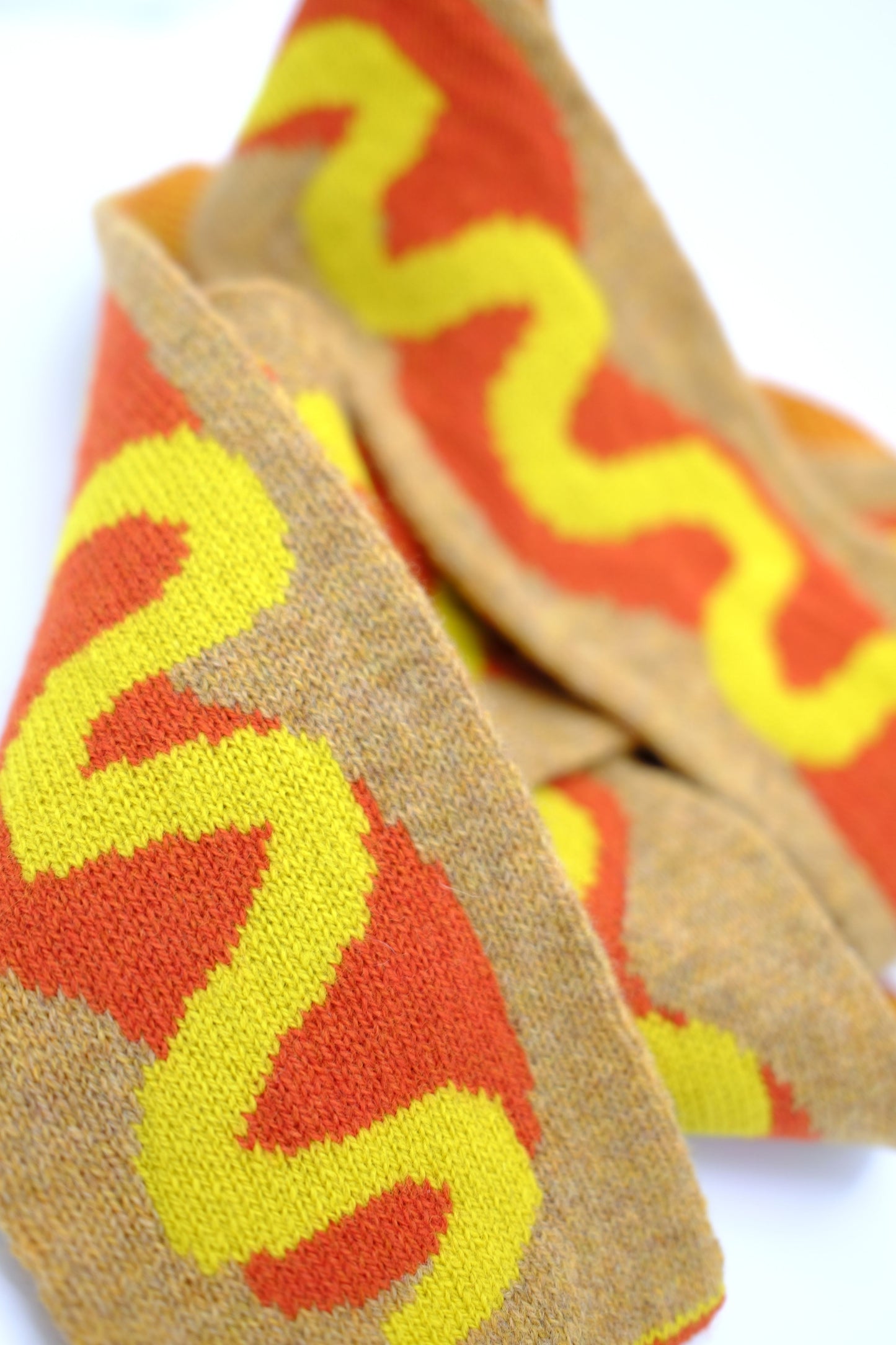 Long skinny hot-dog scarf