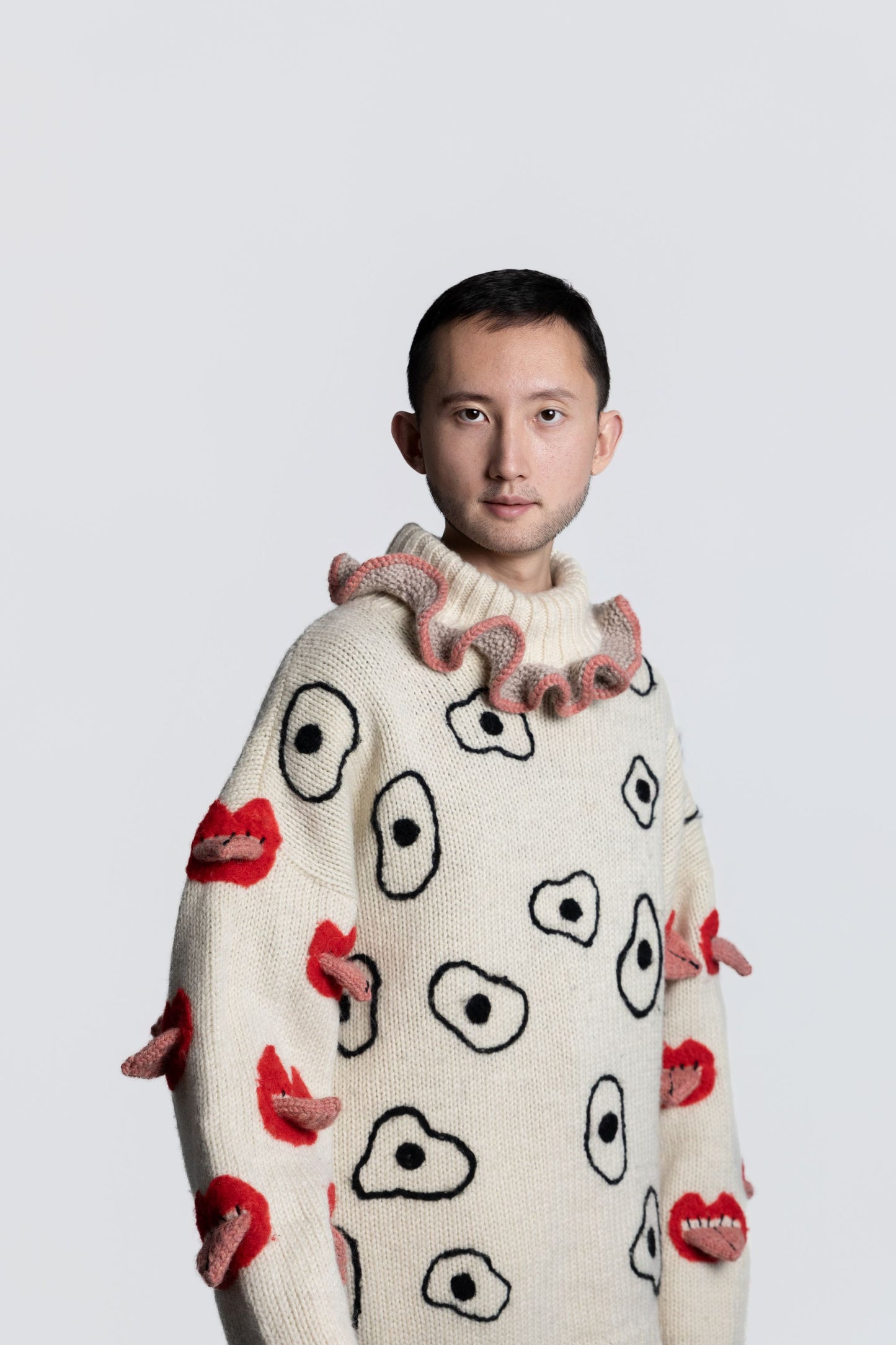 Fried eyes sweater - One off!