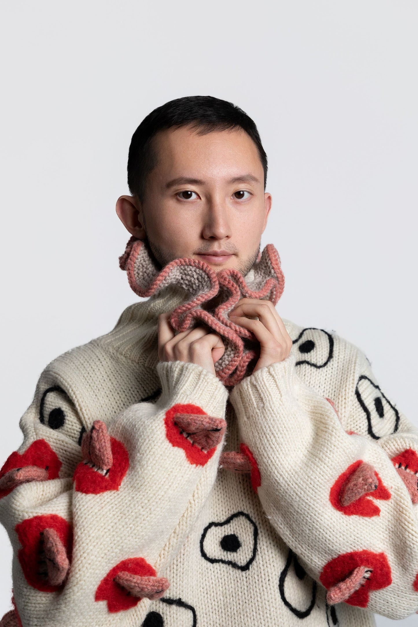 Fried eyes sweater - One off!