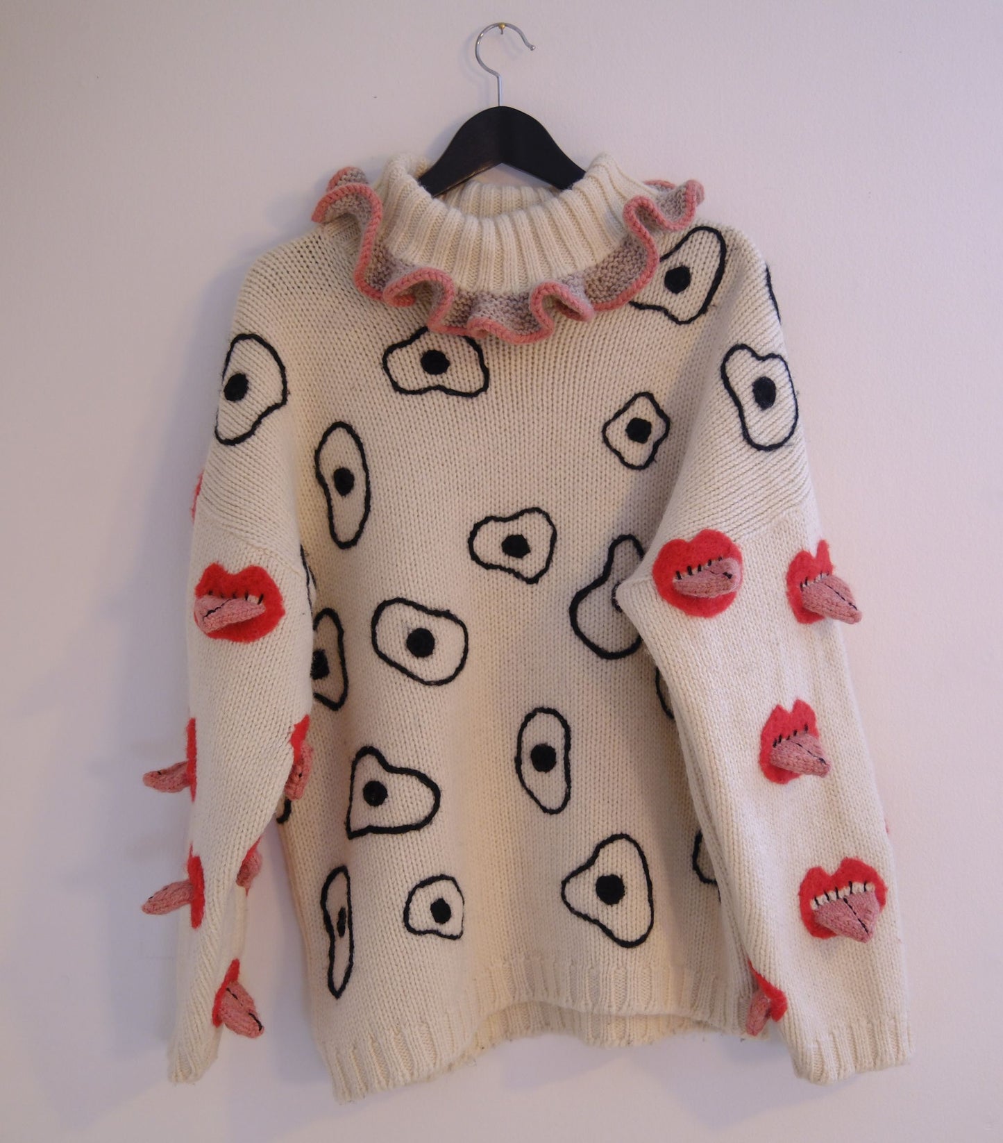 Fried eyes sweater - One off!