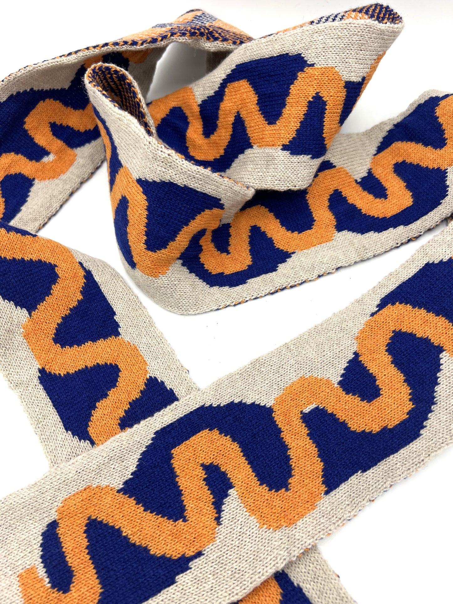 Long skinny non hot-dog, hot-dog scarf